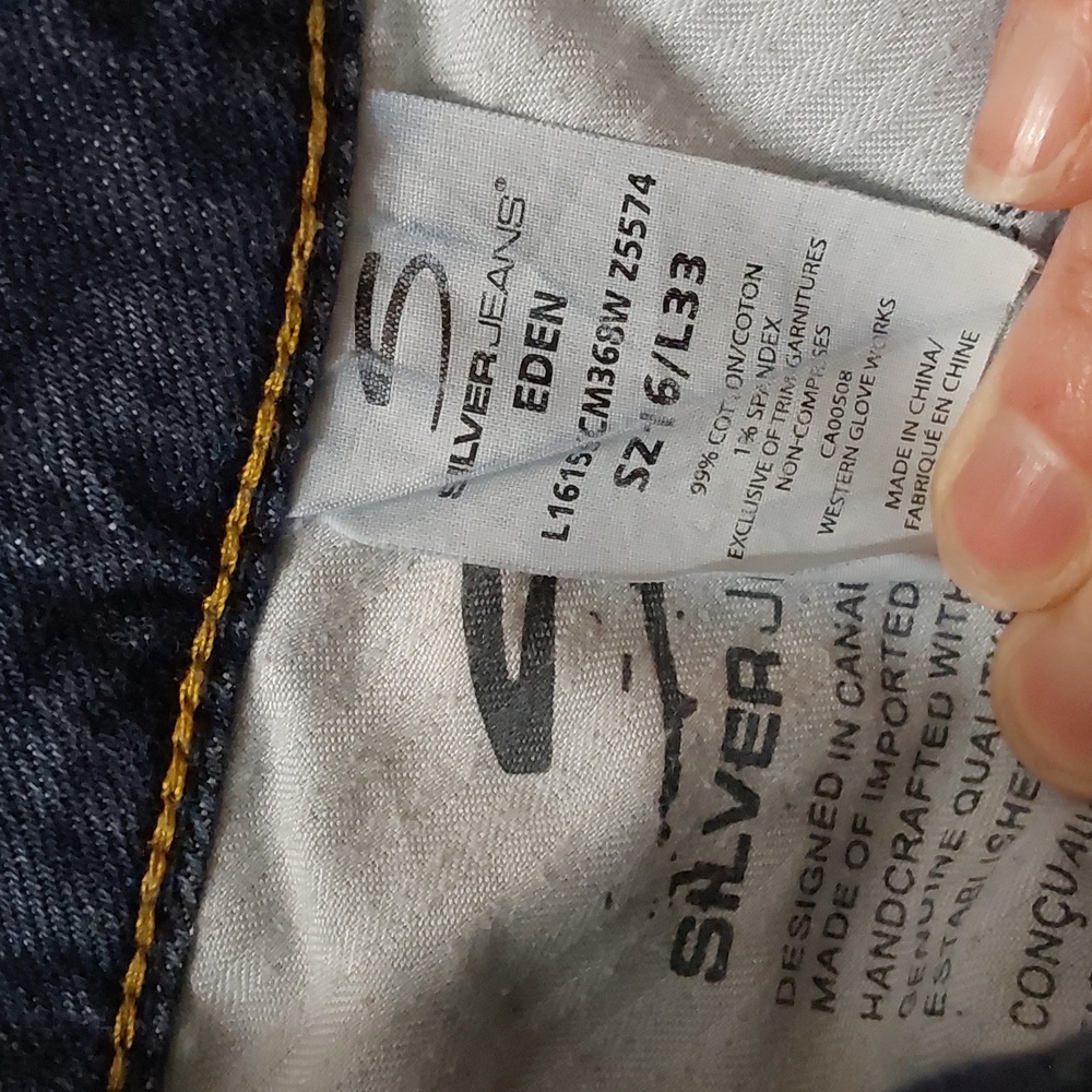 Silver Jeans Eden Boot Cut Womens Size 16 - Picture 9 of 14